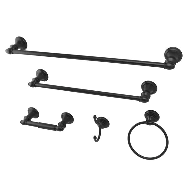 Kingston Brass Provence 5 Piece Bathroom Hardware Set & Reviews